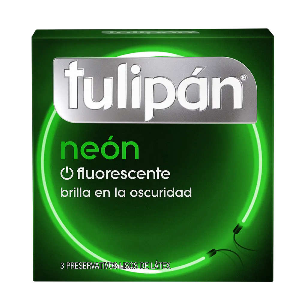 Preservativos Tulipan Neon