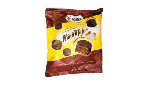 Mini Alfajor Solitas Negro x300gr