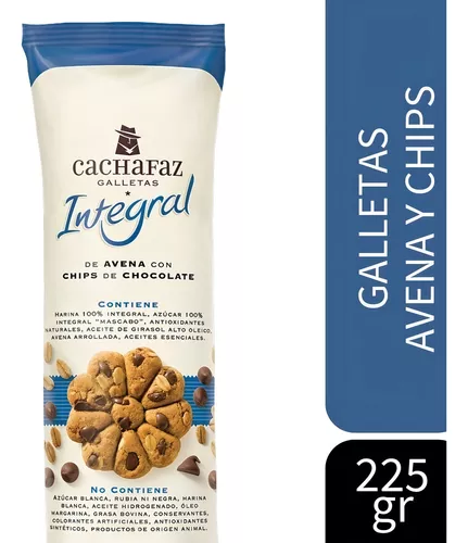 Cachafaz Integral Avenas Chips de Chocolate x225gr