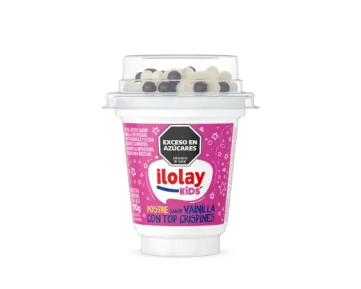 Ilolay Kids Postre Vainilla con Chocolate Blanco y Negro x110gr