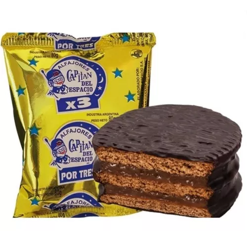 Alfajor Capitan del Espacio Triple Chocolate