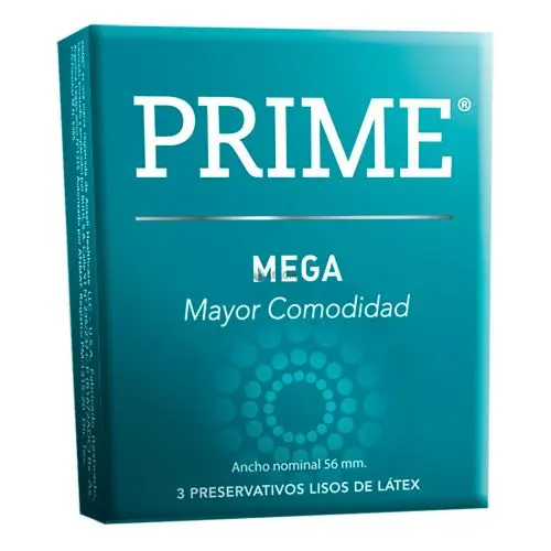 Preservativos Prime Mega Celeste Verdoso