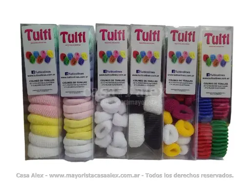 Tuiti Colitas de Toallas Blanco y Negro